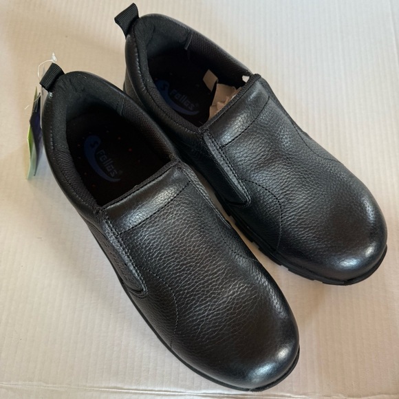 S Fellas Bearcat Comp Toe Men\'s Black Slip-On Loafers Size 9.5 main image 8